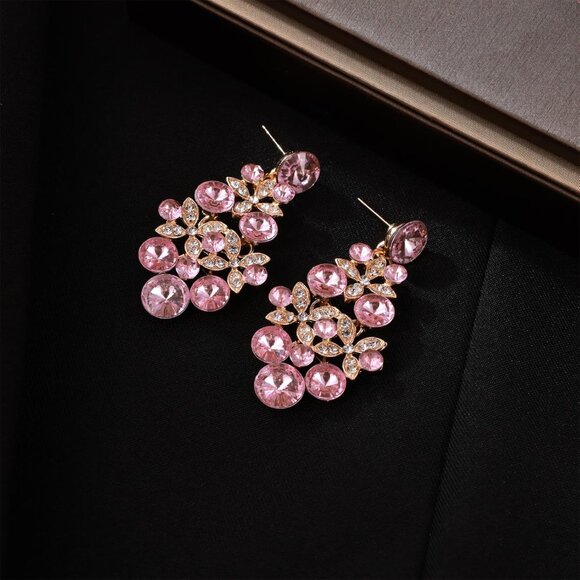 Women’s Crystal Tiara Crown Jewelry Set For Weddings Proms Halloween - Picture 9 of 9